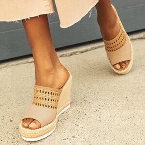 TOMS basket weave wedge